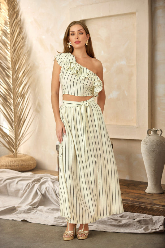 Two Piece Striped Sets