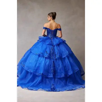 Off Shoulder Sweetheart Embellished Quinceanera Ball Gown