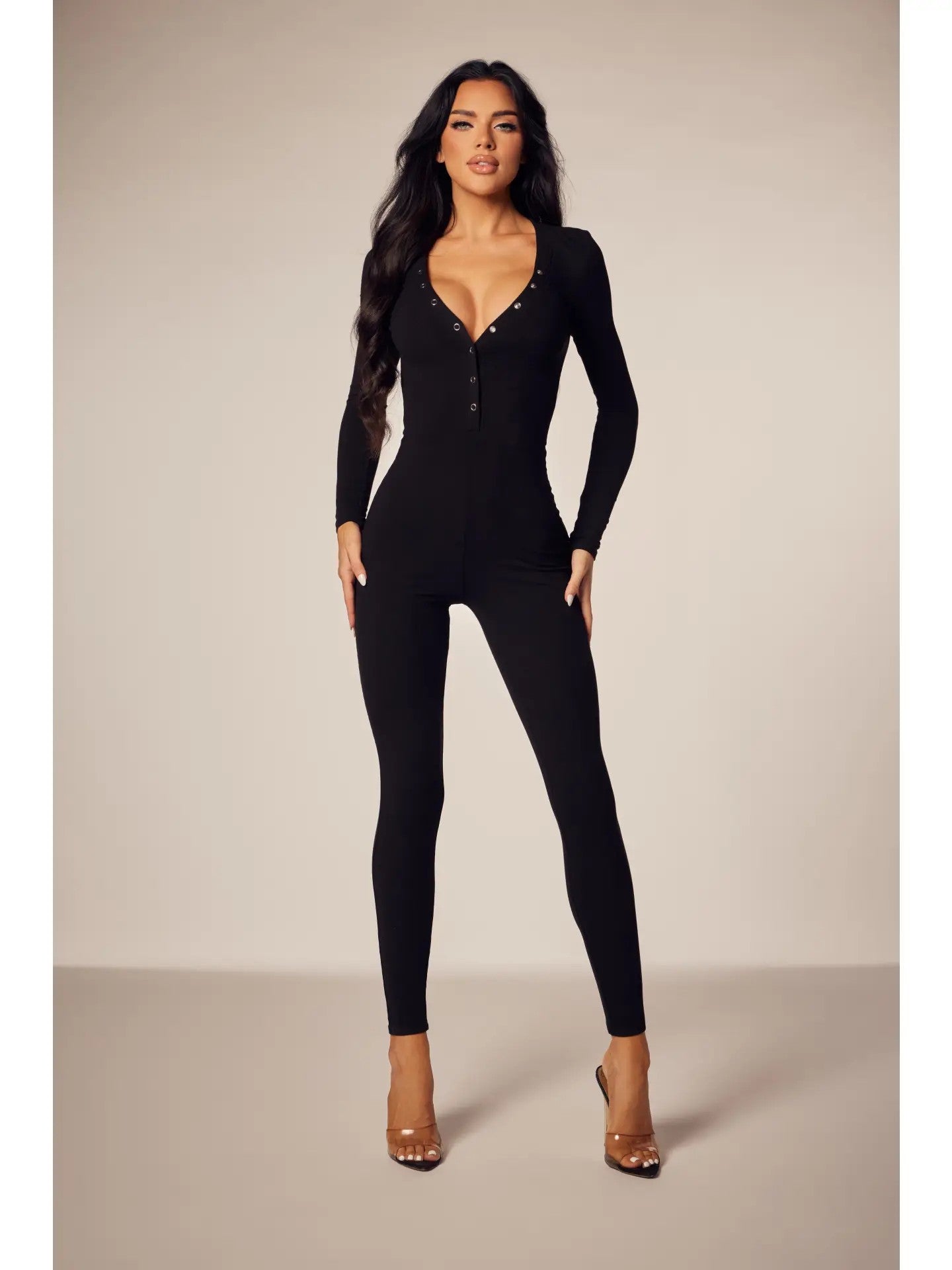 Fall Lounge Rib Stretch Jumpsuit