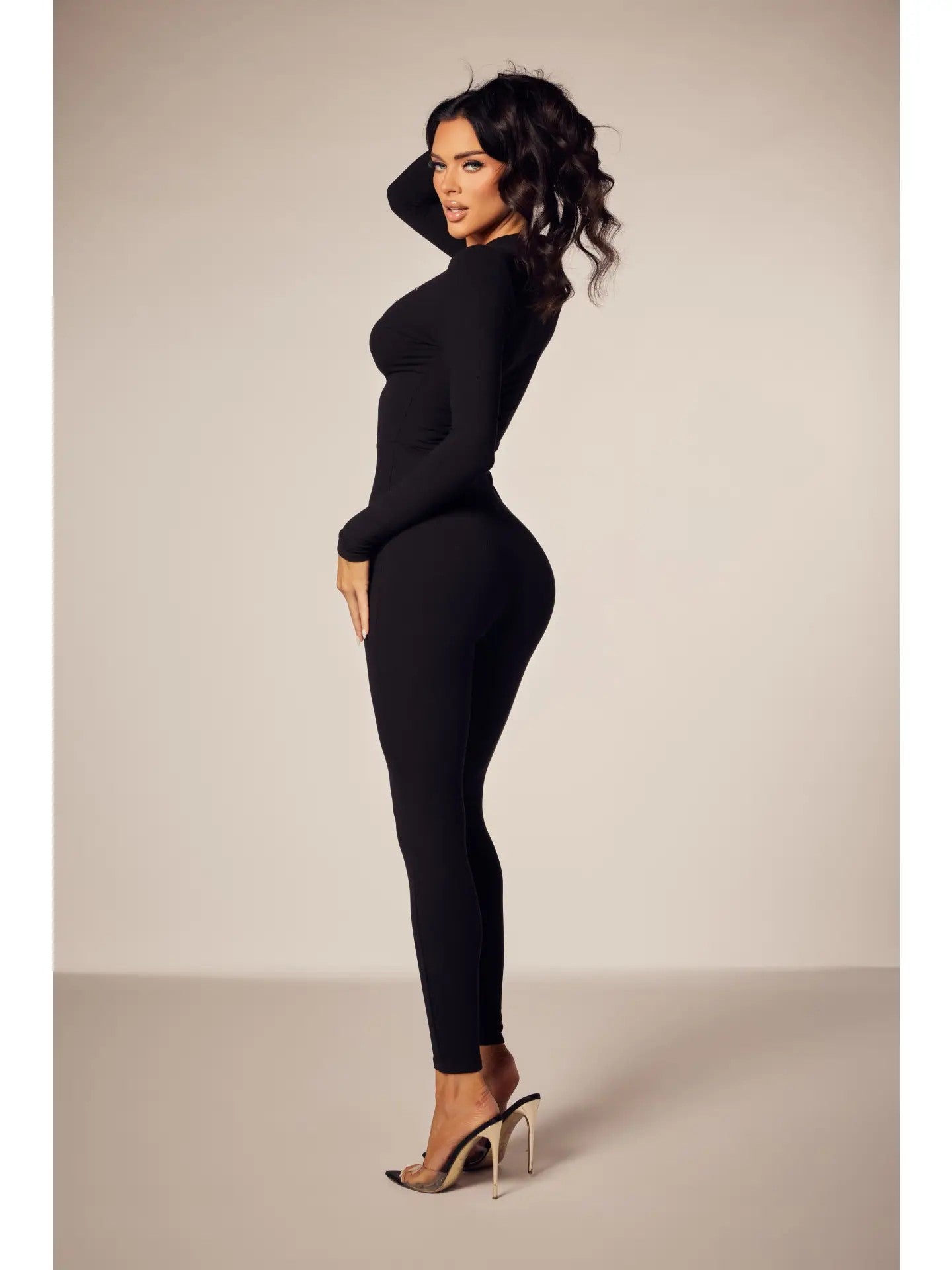 Fall Lounge Rib Stretch Jumpsuit