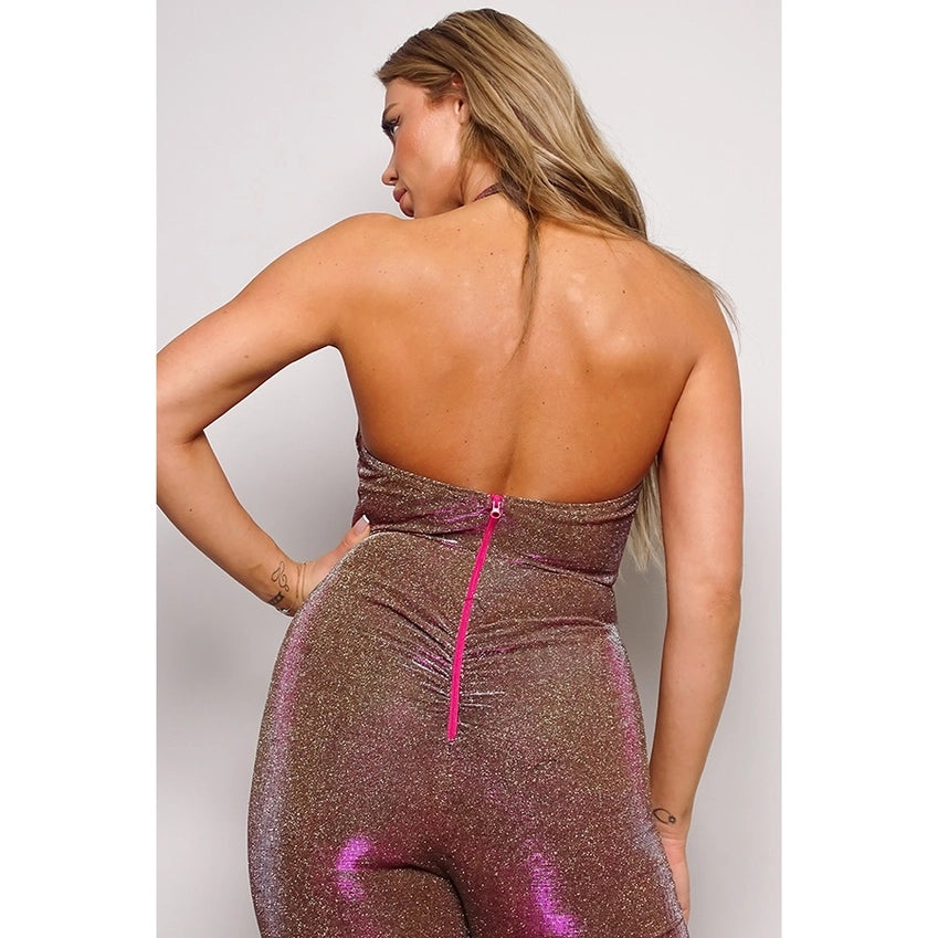 Darian Sequins Holographic Jumpsuit