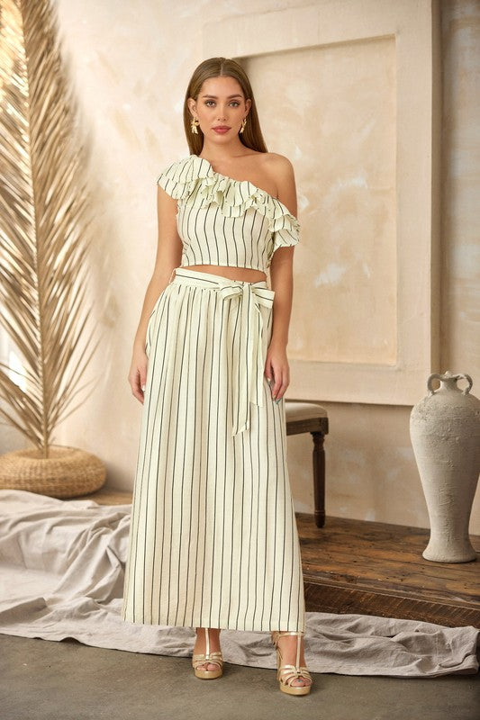 Two Piece Striped Sets