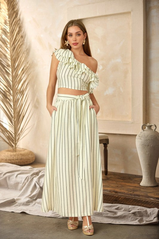 Two Piece Striped Sets