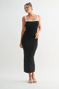 Sculpted Frame Midi Dress