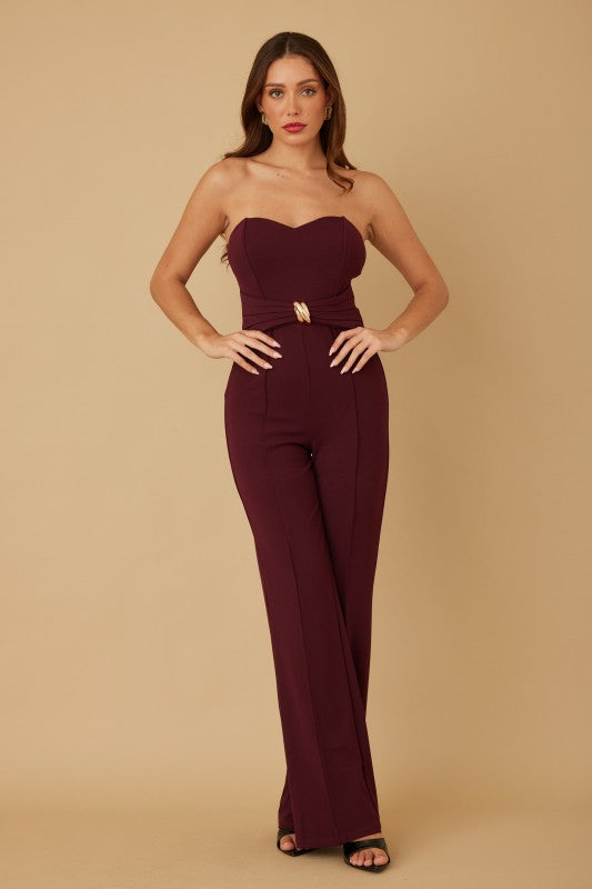 Strapless Binding Layer Jumpsuit