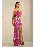 Sequins Pattern Maxi Dress