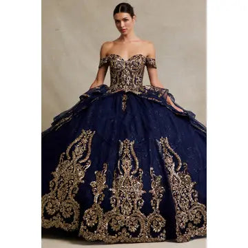 Off Shoulder Sweetheart Embellished Quinceanera Ball Gown