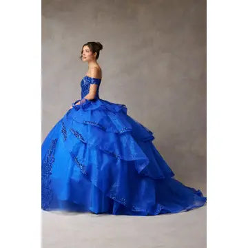 Off Shoulder Sweetheart Embellished Quinceanera Ball Gown