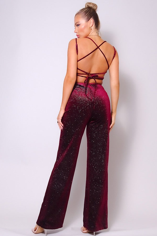 Sparkle Velvet Jumpsuit