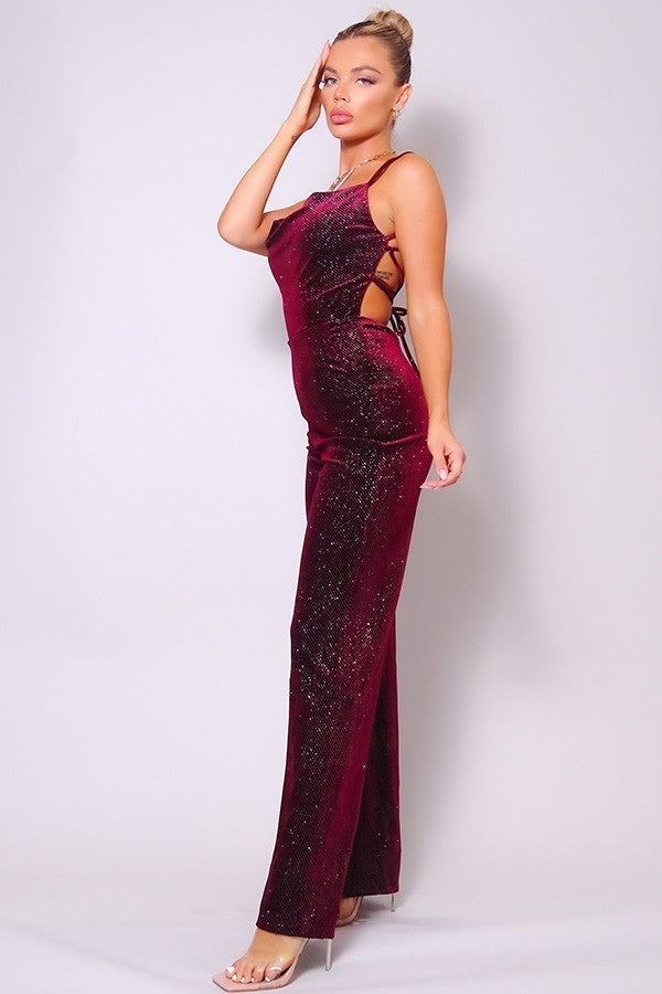 Sparkle Velvet Jumpsuit