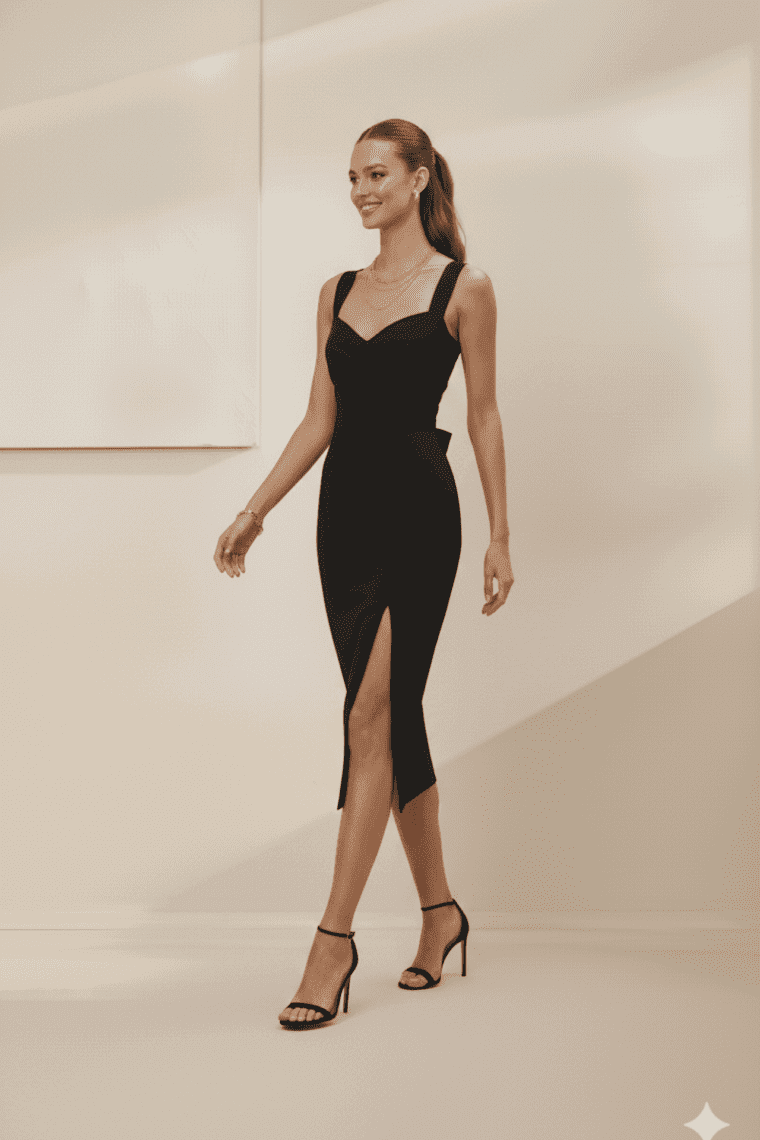 SHAKIRA MIDI DRESS