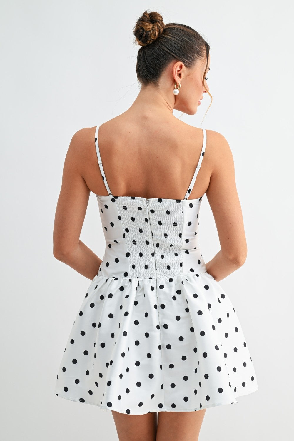 Polka Convertible Mini Dress