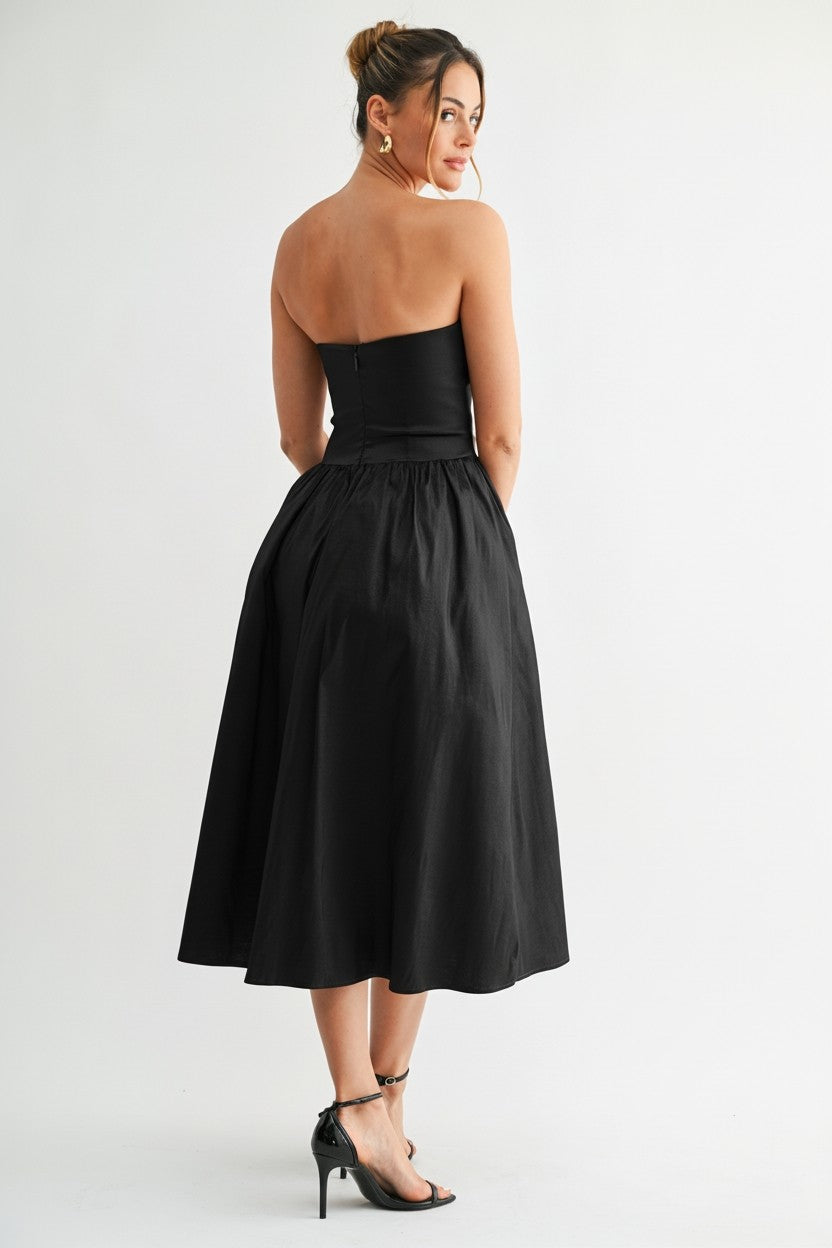 Bloom Applique Midi Dress