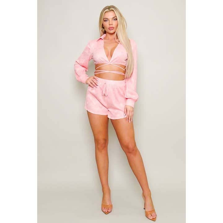 COOL CHIC 2PC SHORTS SET