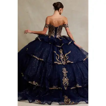Off Shoulder Sweetheart Embellished Quinceanera Ball Gown