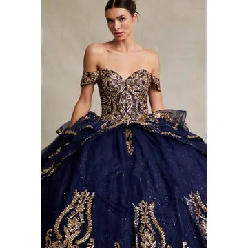 Off Shoulder Sweetheart Embellished Quinceanera Ball Gown